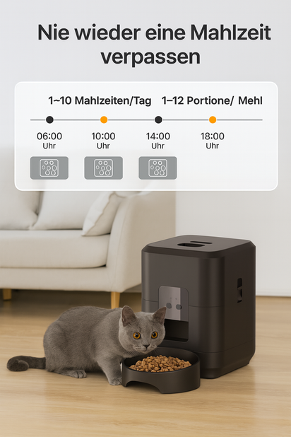Smart Futterspender für Hunde & Katzen